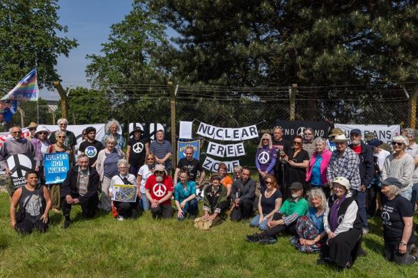 英国皇家空军Lakenheath抗议将空军基地划为无核区